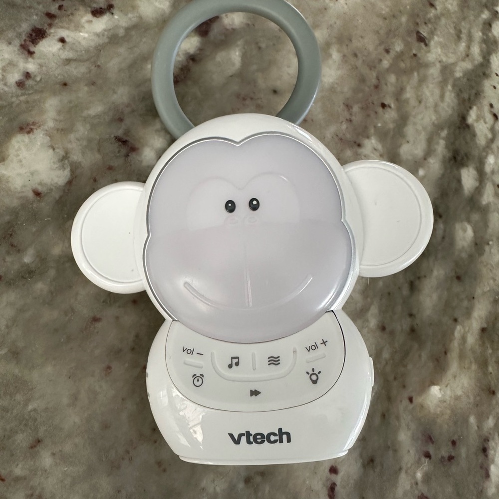 VTech White and Gray Portable Speakers with Modern Design